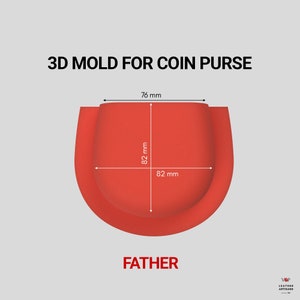 3D Gedruckte Formen für Leder Geldbörse 50% Infill, Versand inklusive