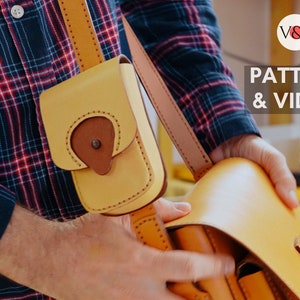 Ledertasche Muster, Leder Geldbörse, PDF Muster & Anleitungsvideo