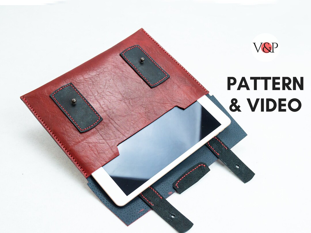 Tablet Case Pattern, Leather Sleeve, DIY Leather, PDF Pattern and