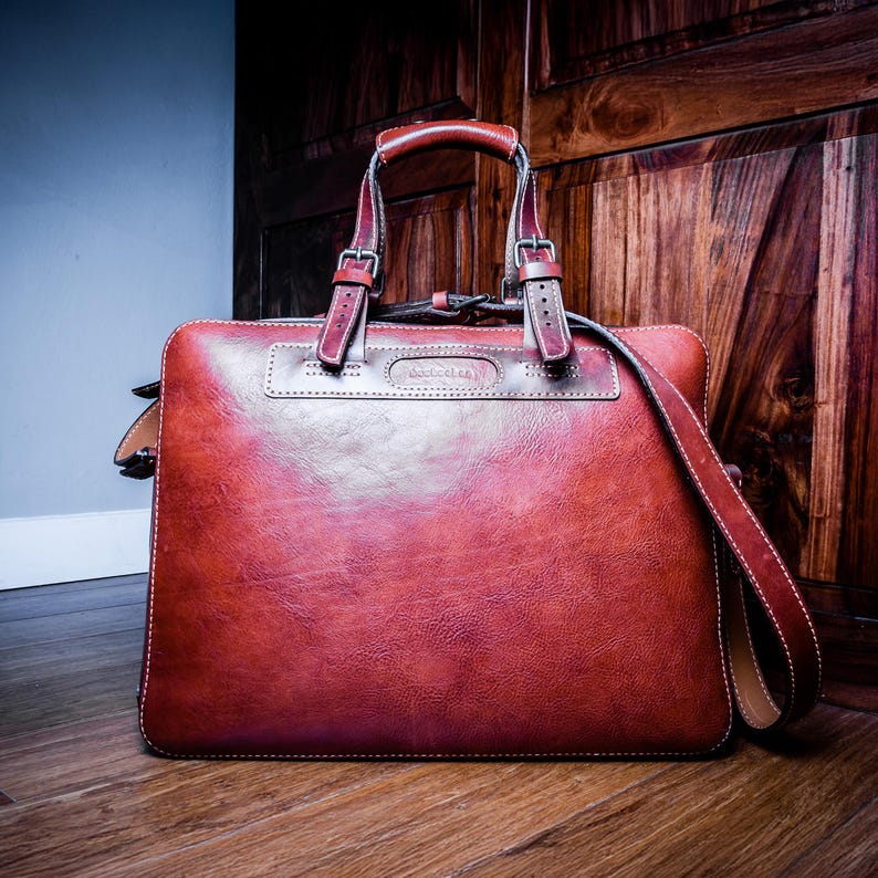 PDF + Video + DXF for Francois Travel Leather Bag by Vasile and Pavel image 9