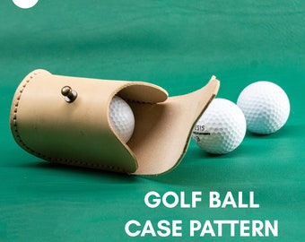 Golf Ball Case,  PDF Pattern, DXF For Laser Cut  and Instructional Video by Vasile and Pavel