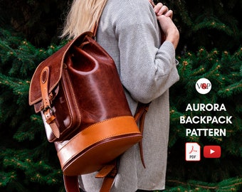 PDF Pattern Aurora Backpack and  Instructional Video by Vasile and Pavel