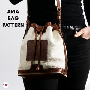 PDF Schnittmuster Aria Bucket Bag, Anleitungsvideo von Vasile und Pavel