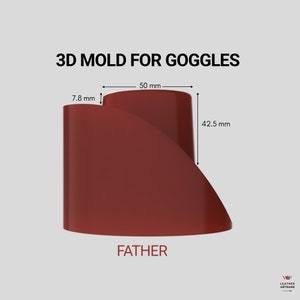 3D Printed Molds for Leather Goggles By Vasile and Pavel