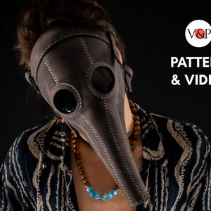 Plague Doctor Mask Hieronymus, PDF Pattern and Instructional Video by Vasile and Pavel