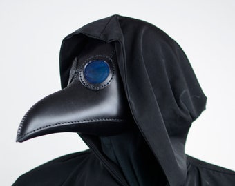 Plague Doctor Mask, Halloween Mask, Steampunk Mask, Masquerade, Cosplay, Bird Mask, Black Mask, Leather