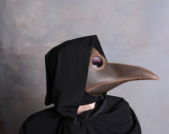 Plague Doctor Mask | Face Mask | Masquerade | Gas Mask | Halloween | Steampunk | Cosplay | Steampunk Mask | Leather