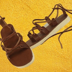 Greek Sandals PDF Pattern, Leather Sandals, DIY Leather Greek Sandals, Instructional Video