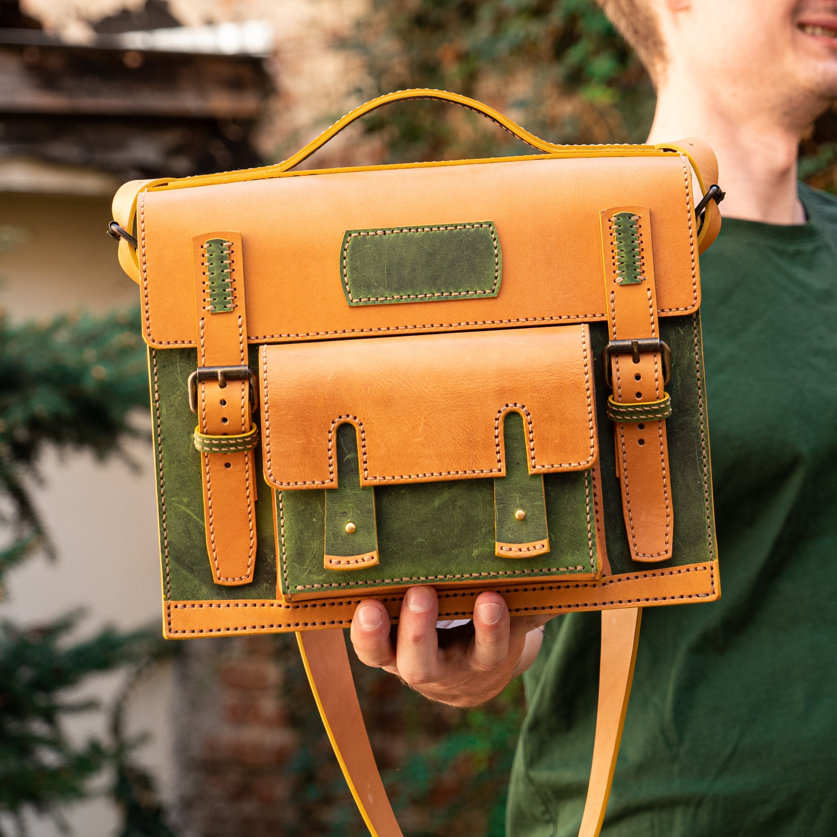 PDF Pattern for Forrest Messenger Bag, DIY Gift, Leather Pattern, Video ...