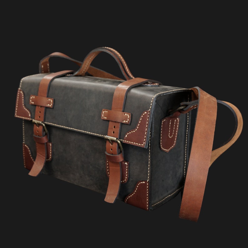 Leather Tool Box Carryall Tool Bag Handmade Heavy Duty Etsy