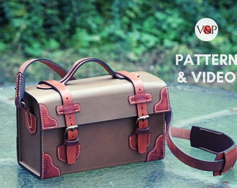 Heavy Duty Tool Bag Pattern, DIY Leather, PDF Pattern & Instructional Video by Vasile and Pavel