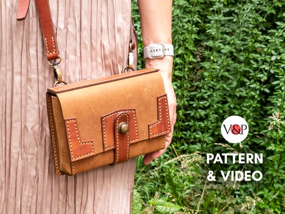 How to make leather Hip Bag with PDF PATTERN 