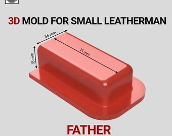 3D Printed Molds for Small Multitool Sheath 100% Infill, Shipping Included