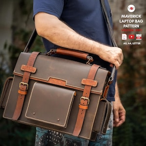 PDF + Video + DXF for Maverick Laptop Bag by Vasile and Pavel