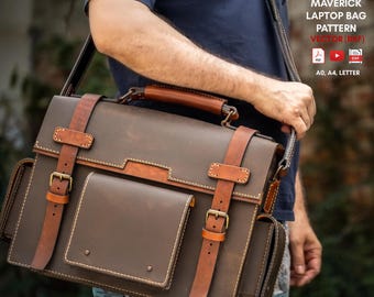 PDF + Video + DXF for Maverick Laptop Bag by Vasile and Pavel