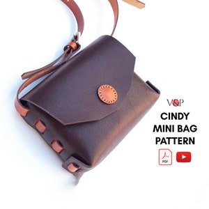 PDF Pattern for Cindy Mini Bag, and Instructional Video by Vasile and Pavel