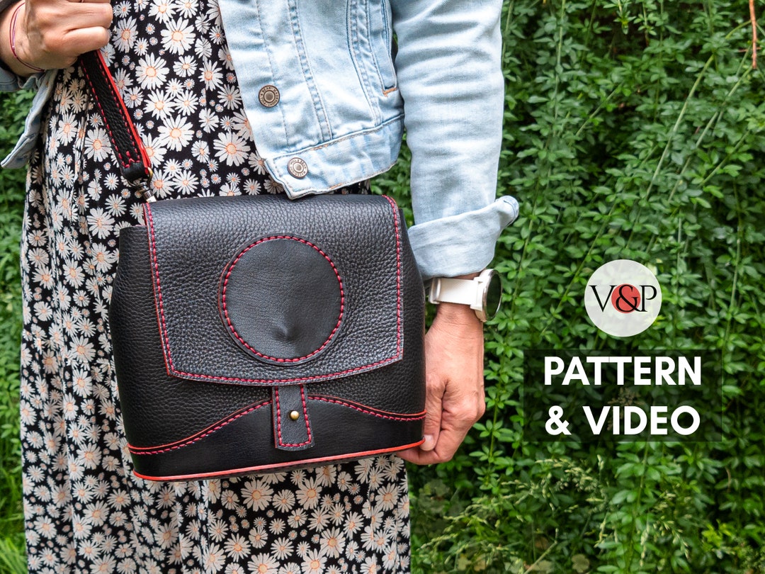 Audrey Crossbody Bag Pattern, Leather Mini Bag, PDF Pattern and ...