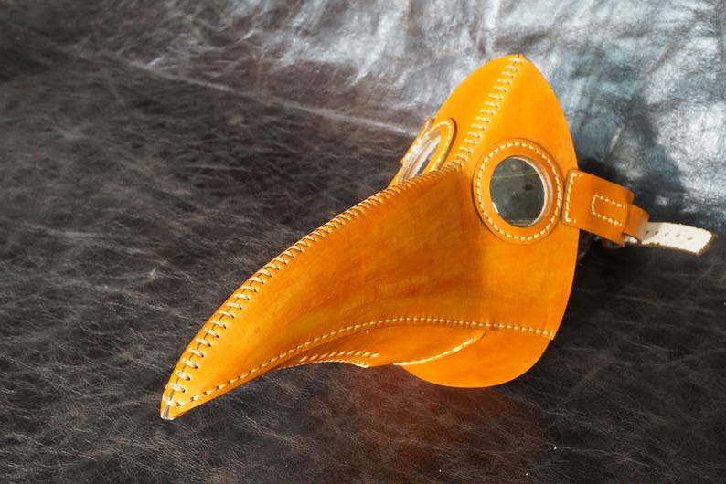 Plague Doctor Mask Face Mask Masquerade Gas Mask Halloween Steampunk Cosplay Steampunk Mask Leather image 5