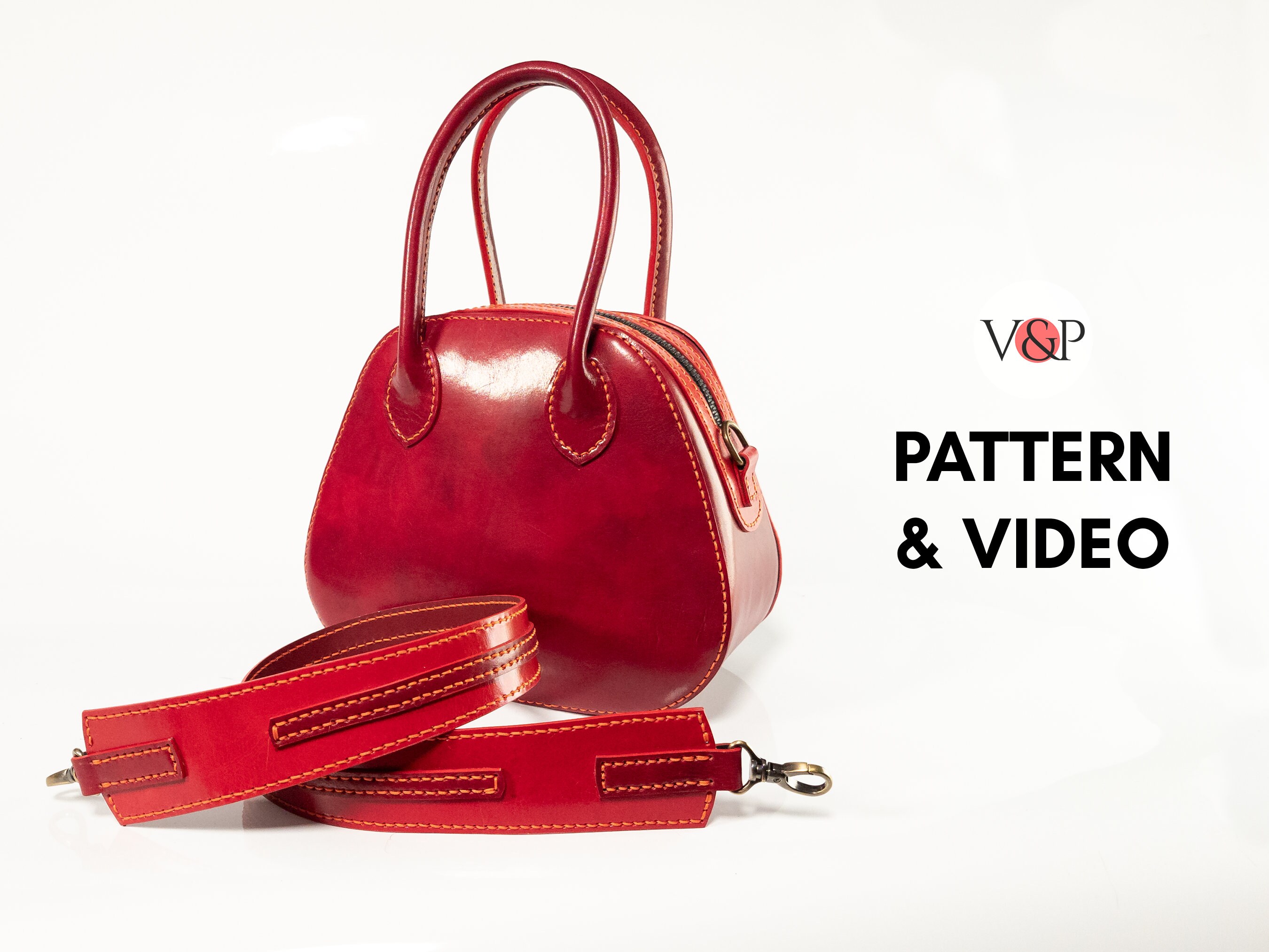 Leather Handbag Pattern Marilyn Purse Leather Bag Pattern Etsy