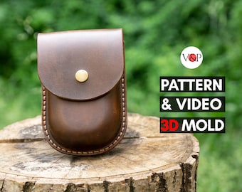 Leather Pouch with 3D Printed Mold | Digital STL | PDF File | Tarot Cards Pouch | Belt Leather Pouch