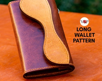 Long Wallet No 2 Pattern, Trifold Wallet, PDF Pattern & Instructional Video by Vasile and Pavel