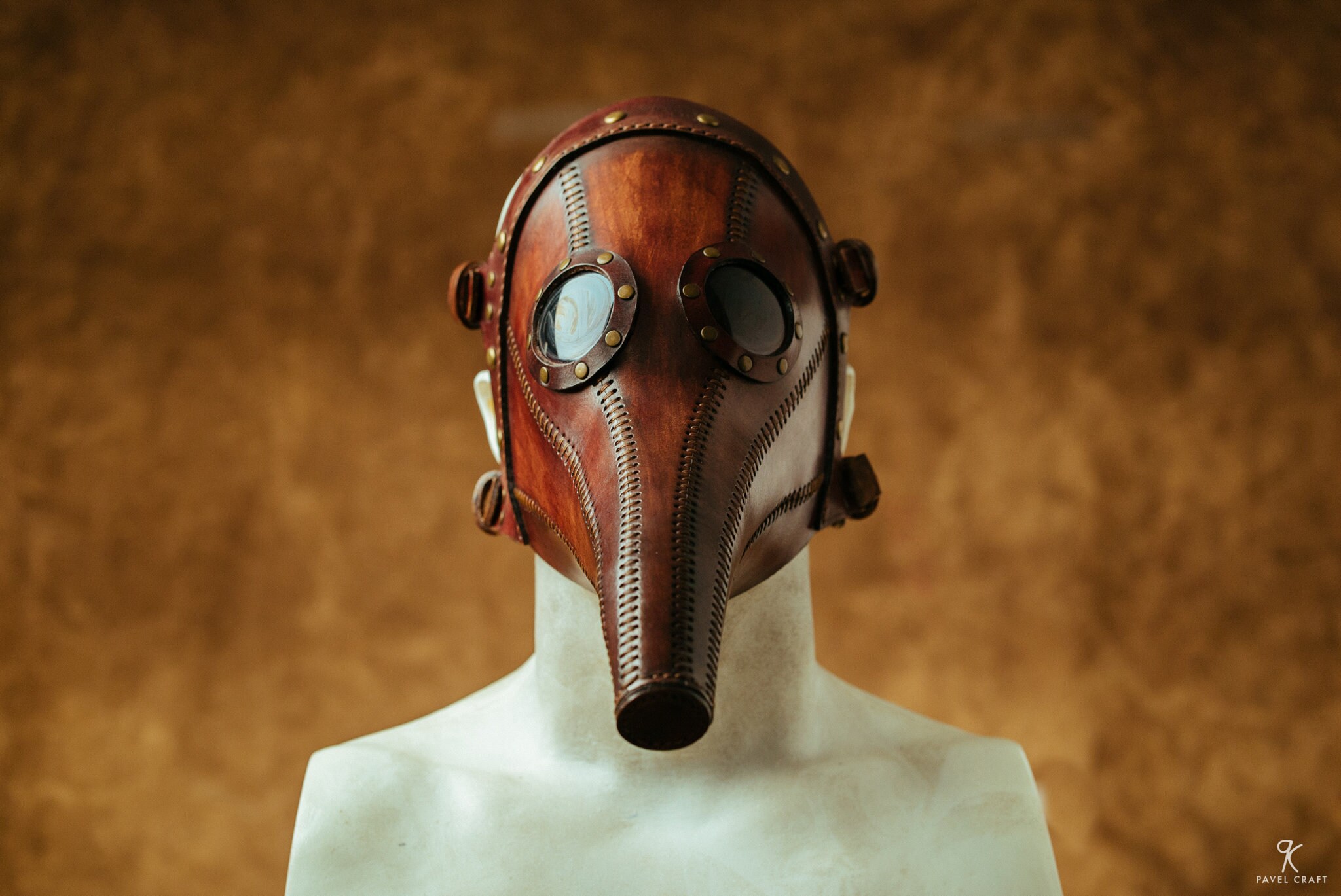 ペスト医師マスク ヒエロニムス・ボス、スチームパンクレザーマスク