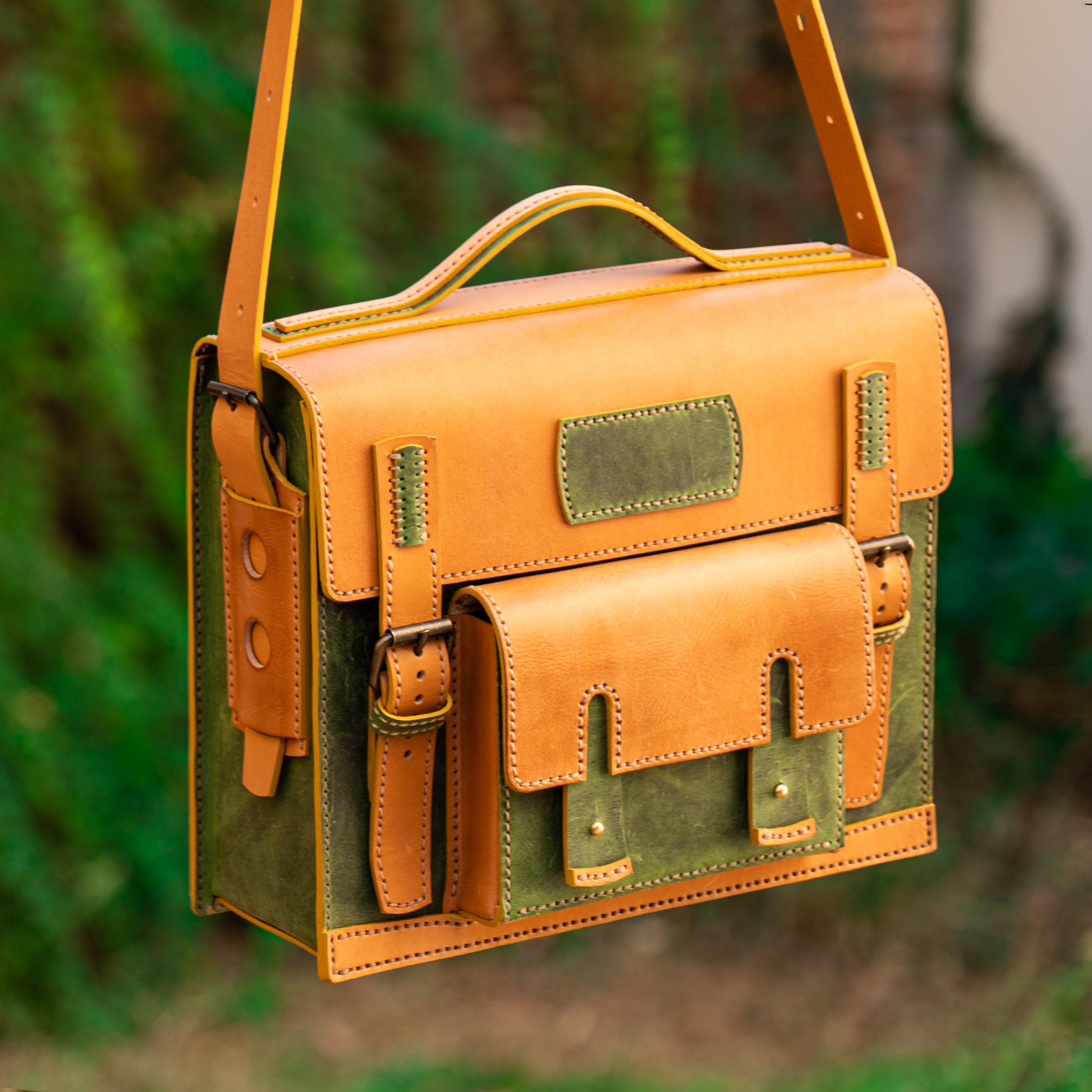 PDF Pattern for Forrest Messenger Bag, DIY Gift, Leather Pattern, Video ...