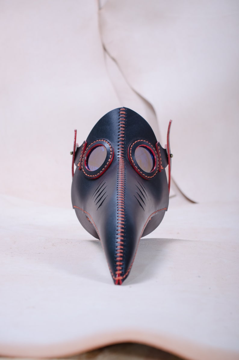 Steampunk Mask Cosplay Plague Doctor Mask Face Mask Gas Mask Halloween Steampunk Masquerade Leather Burning Man