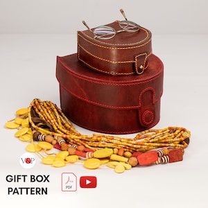 PDF Pattern for Gift Boxes, DIY Gift, Leather Pattern, Video Instructions by Vasile and Pavel