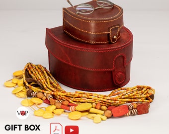 PDF Pattern for Gift Boxes, DIY Gift, Leather Pattern, Video Instructions by Vasile and Pavel