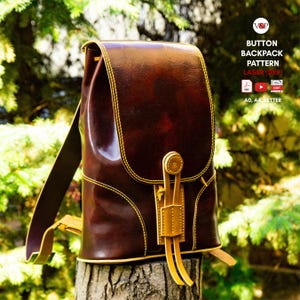 Button Backpack PDF Pattern, DXF and Video