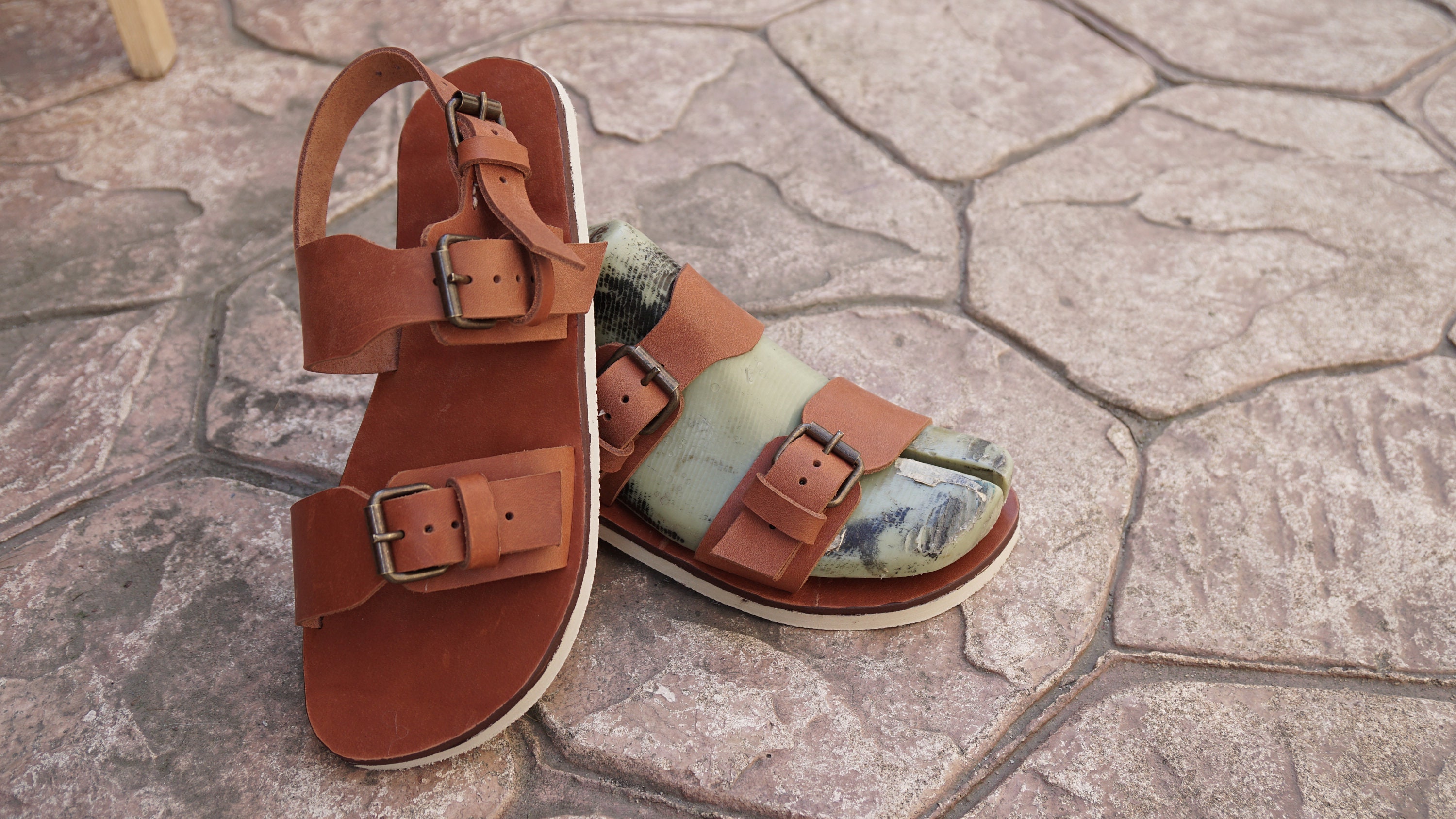 PDF Pattern Leather Sandals for Men Video Tutorial DIY Etsy
