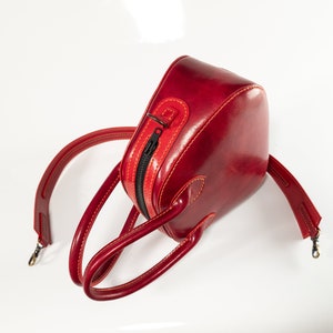 Leather Handbag Pattern, Marilyn Purse, Leather Bag Pattern, Red ...