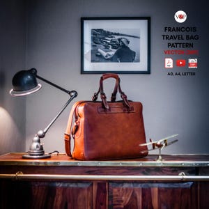 PDF + Video + DXF for Francois Travel Leather Bag by Vasile and Pavel image 7
