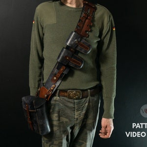 Steampunk Leather Bandolier Chest Belt PDF Pattern, DIY Leather, Leather Harness, Cosplay Chest Belt,  Video and Laser Cut File (DXF)