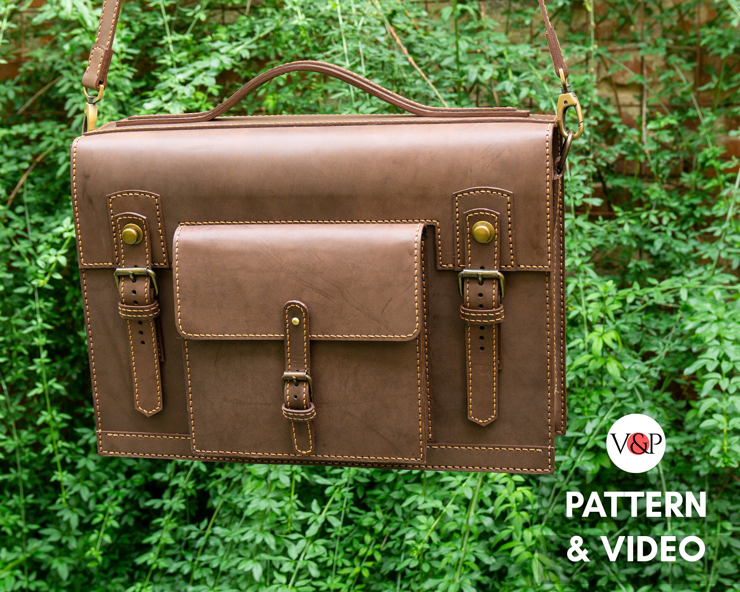 leather messenger bolsa patterns