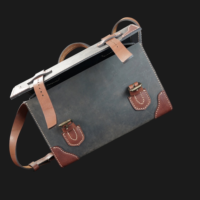 Leather Tool Box Carryall Tool Bag Handmade Heavy Duty Etsy