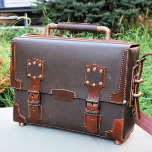 Steampunk Bag Pattern Travel Bag for Men Laptop Leather Bag - Etsy