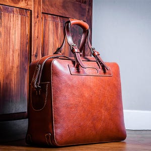 PDF + Video + DXF for Francois Travel Leather Bag by Vasile and Pavel image 11
