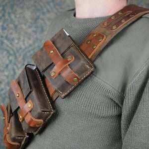 Steampunk Bandolier Pattern, DIY Leather, Leather Harness, Cosplay ...