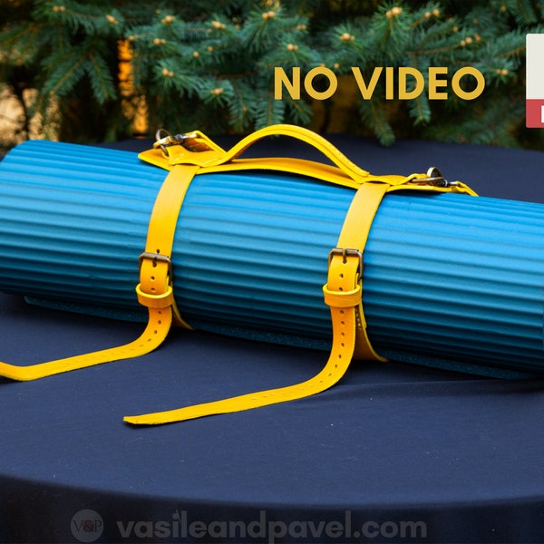 Leather Yoga Strap Etsy