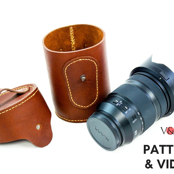 Camera Lens Case Pattern | Leather Case for Camera Lens | DIY Leather | PDF Pattern & Instructional Video