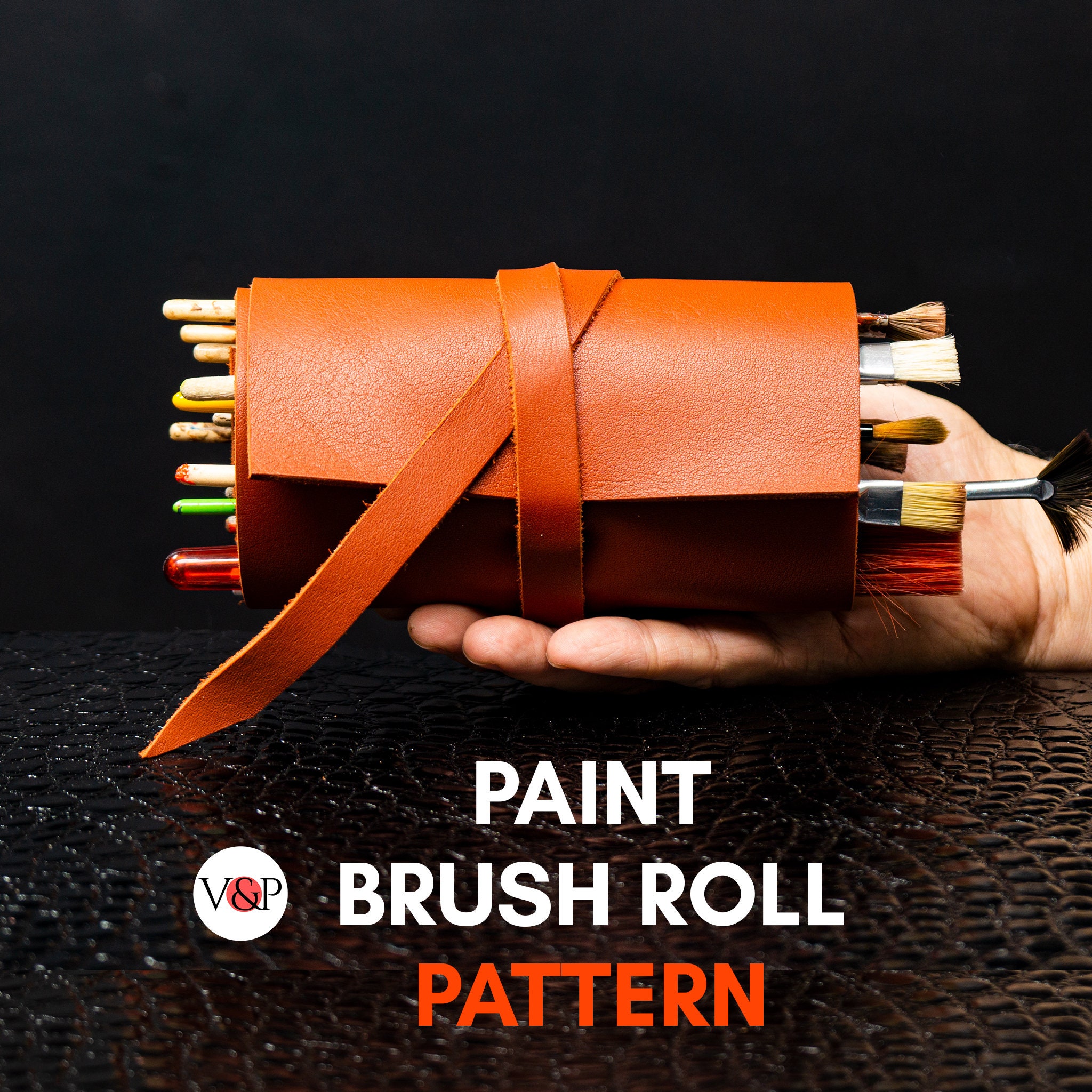 Paintbrush Roll Pattern Paint Brush Roll Pattern, PDF Pattern and Instructional Video by Vasile ...