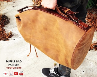 PDF + Video + DXF for a Leather Duffel Bag by Vasile and Pavel