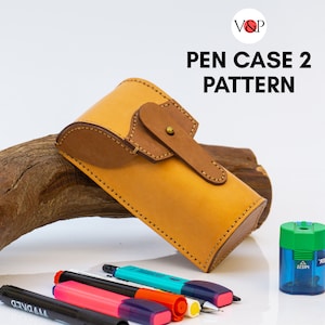 Pen Case No 2 Pattern, Leather Pen Case, PDF Pattern and Instructional Video by Vasile and Pavel