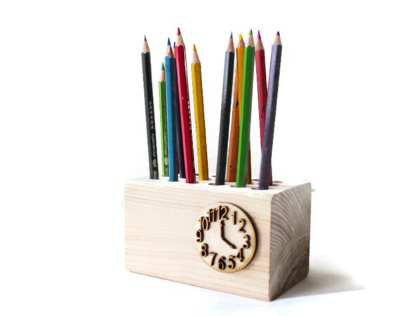 Pencil Holder Pen Wooden Desk Organizer Office Pen Holder Wooden Desk Organizer Office
