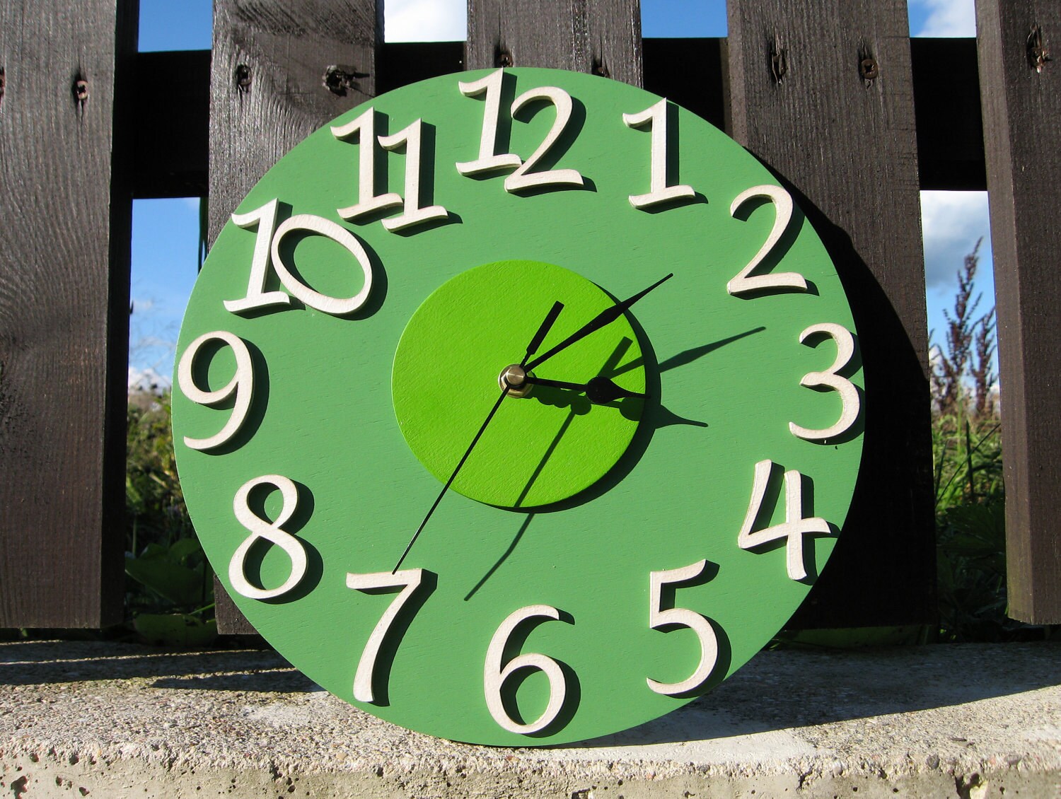 Home Decor Round Large Wall Clock Children Room Home Wall Etsy