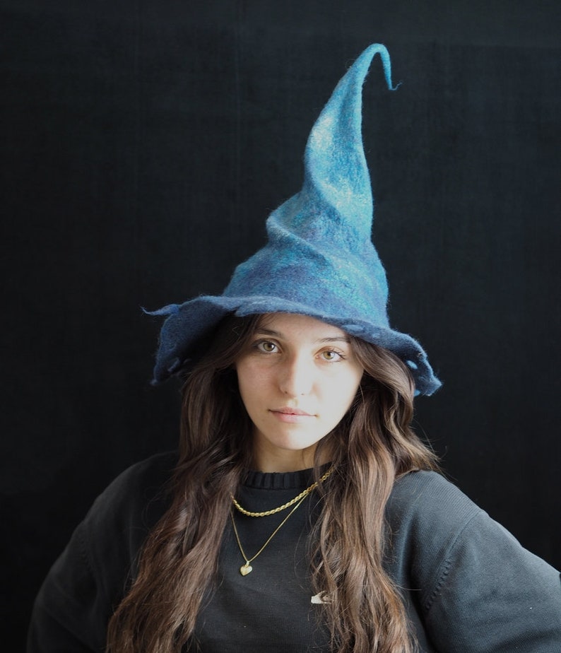 Chapeau de sorcier ancien bleu Chapeau de sorcier ancien bleu