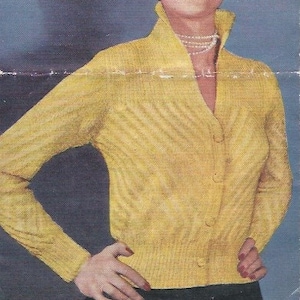 Bestway B2811 Cardigan - 34&quot; - 36&quot; Bust - Vintage 1950s knitting pattern download
