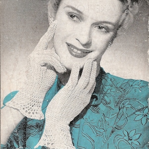 Bestway 2017 - Ladies Crochet Gloves - Vintage 1930s Crochet Pattern Download